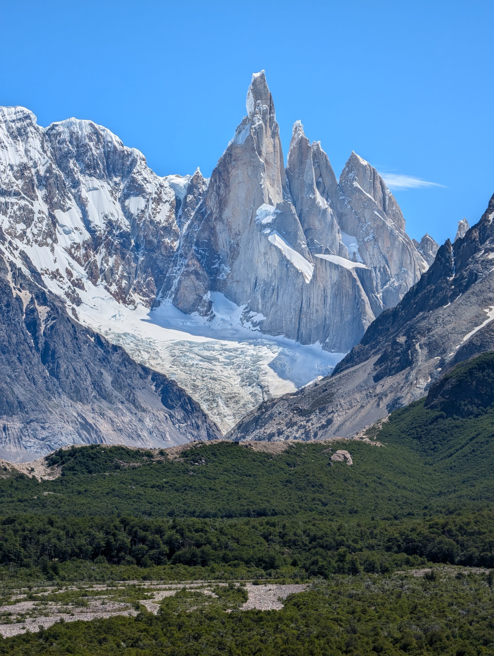 Scenic view of Mount Fitz Roy in Patagonia